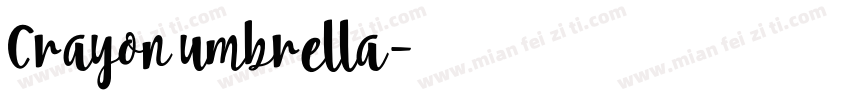 Crayon umbrella字体转换